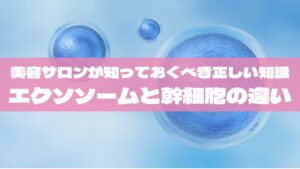 エクソソームと幹細胞の違い｜美容サロンが導入前に知っておくべき正しい知識